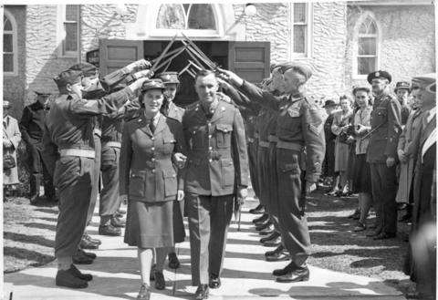 Military Wedding 1945